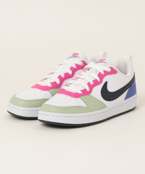 NIKE(ナイキ)の「《NIKE》コート ボロー LOW リクラフト GS(スニーカー・キッズ・ブラック×レッド/ホワイト×ホワイト/ホワイト系その他/ブラック/ホワイト×ピンク/ホワイト×ブラック/ホワイト系その他2/ホワイト×グリーン/ブラウン系その他/ホワイト×ブルー/ベージュ系その他/グレー系その他/ホワイト系その他3/ホワイト系その他4/ピンク系その他/ホワイト×ネイビー/ブラック×ブルー・23.5cm/23.0cm/25.0cm/24.0cm/22.5cm/24.5cm)」の5枚目の写真