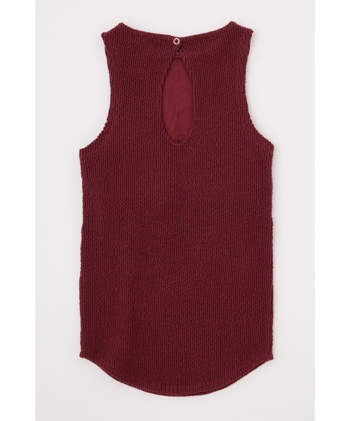 MOUSSY(マウジー)の「OPEN BACK MIDDLE NECK トップス(タンクトップ・レディース・ベージュ/ブラック/マジェンタ・FREE)」の9枚目の写真