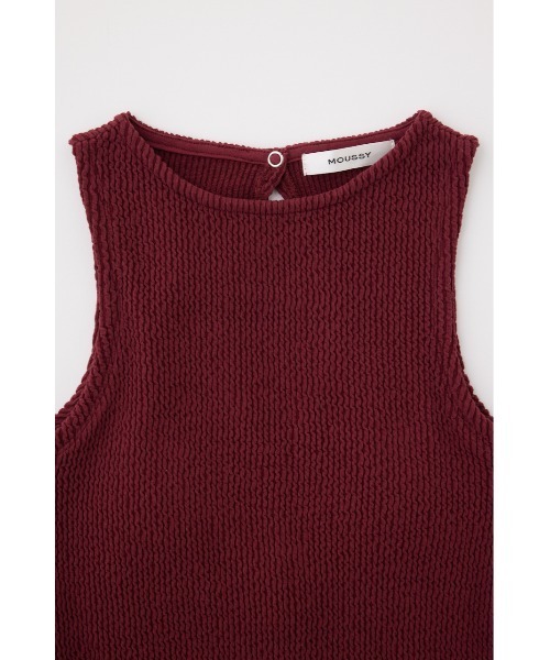 MOUSSY(マウジー)の「OPEN BACK MIDDLE NECK トップス(タンクトップ・レディース・ベージュ/ブラック/マジェンタ・FREE)」の13枚目の写真