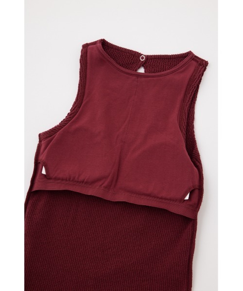MOUSSY(マウジー)の「OPEN BACK MIDDLE NECK トップス(タンクトップ・レディース・ベージュ/ブラック/マジェンタ・FREE)」の20枚目の写真