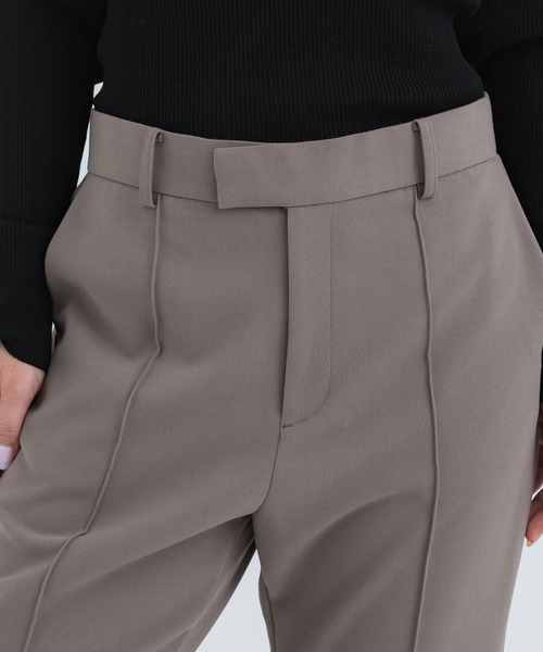 STUDIOUS（ステュディオス）の「【STUDIOUS/ステュディオス】スリットフレアパンツ/セットアップ対応/スーパーストレッチ/美脚/脚長（スラックス・レディース・ブラック/ライトグレー系1・1/2/3）」の20枚目の写真