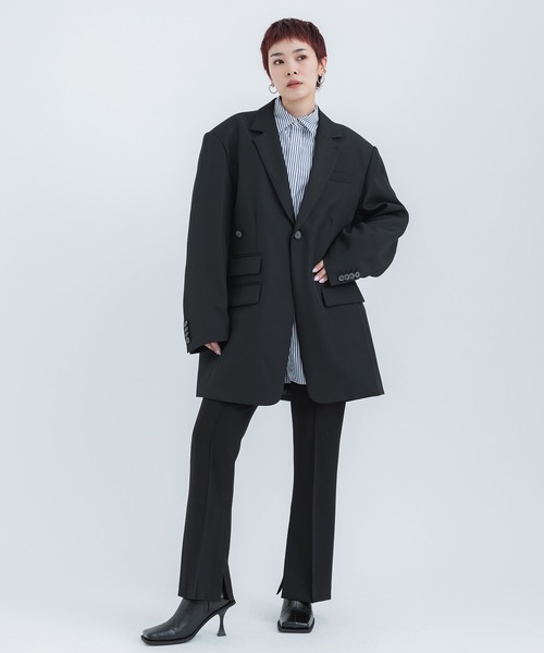 STUDIOUS セットアップ　ブラック　サイズ3 STUDIOUS（ステュディオス）の「【STUDIOUS/ステュディオス】スリット