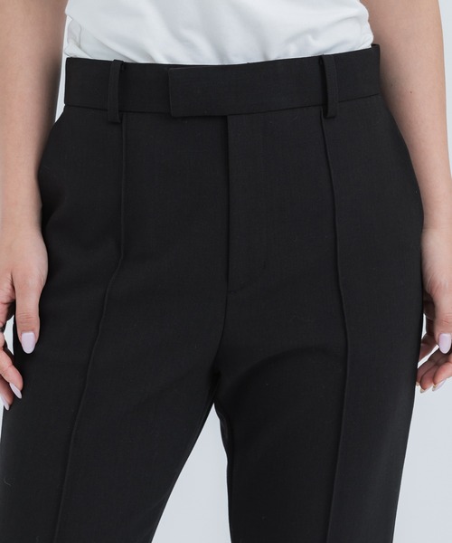 STUDIOUS（ステュディオス）の「【STUDIOUS/ステュディオス】スリットフレアパンツ/セットアップ対応/スーパーストレッチ/美脚/脚長（スラックス・レディース・ブラック/ライトグレー系1・1/2/3）」の10枚目の写真