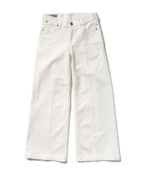 luxluft（ルクスルフト）の「luxluft / ワイドシルエット デニム（デニムパンツ・レディース・ホワイト/インディゴブルー・27inch/26inch）」の4枚目の写真