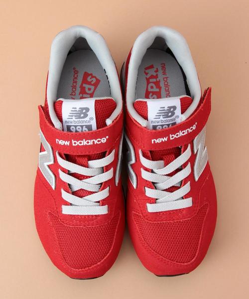 green label relaxing（グリーンレーベルリラクシング）の「［ニューバランス］/KV996 17cm～21cm（スニーカー・キッズ・ベージュ/レッド・18.0cm/20.0cm/21.0cm/17.0cm/19.0cm）」の5枚目の写真