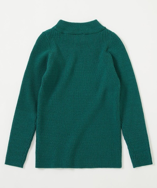 devirock（デビロック）の「洗える チクチクしない素肌ニット リブハイネック プルオーバー（ニット/セーター・キッズ・ダークブルー/オフホワイト/レッド系1/ブラック/グレー系/ダークグリーン/グレー系その他/ホワイト系その他/チャコール/ピンク系3・120cm/110cm/140cm/150cm/100cm/160cm/130cm）」の17枚目の写真