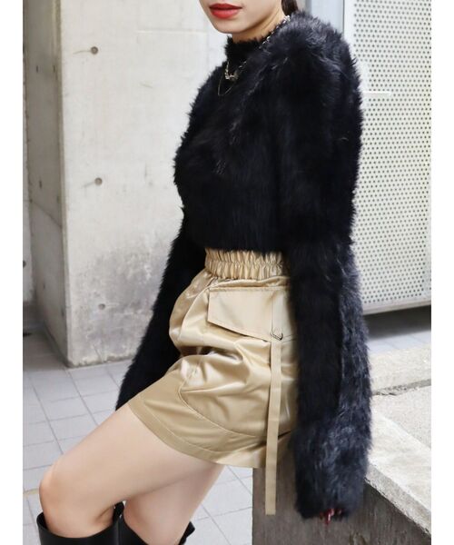 EVRIS（エヴリス）の「フェザーヤーンコンパクトニット（ニット/セーター・レディース・マスタード/ホワイト/ブルー/ブラック・FREE）」の20枚目の写真