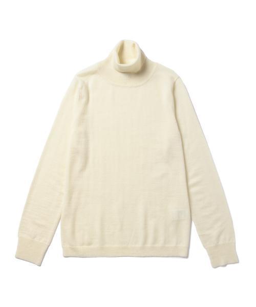 BEAMS BOY(ビームスボーイ)の「BEAMS BOY / 14G ムジ タートル ロングスリーブ(ニット/セーター・レディース・ナチュラル/ブラック/オリーブ/ブルー・ONE SIZE)」の21枚目の写真