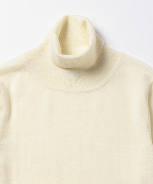 BEAMS BOY(ビームスボーイ)の「BEAMS BOY / 14G ムジ タートル ロングスリーブ(ニット/セーター・レディース・ナチュラル/ブラック/オリーブ/ブルー・ONE SIZE)」の22枚目の写真