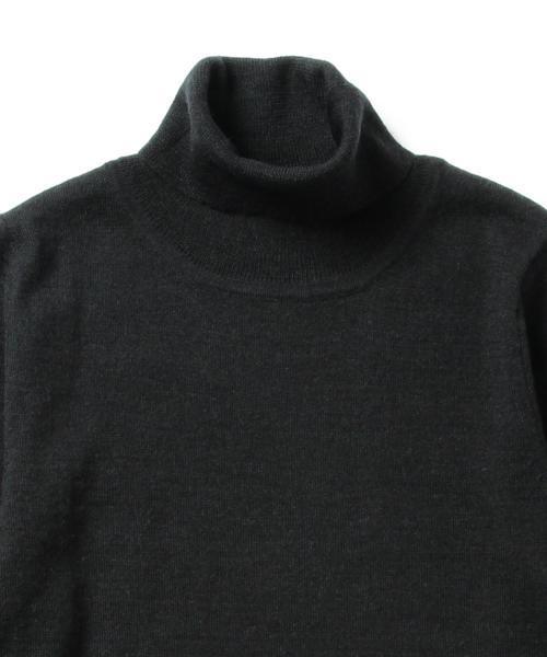 BEAMS BOY(ビームスボーイ)の「BEAMS BOY / 14G ムジ タートル ロングスリーブ(ニット/セーター・レディース・ナチュラル/ブラック/オリーブ/ブルー・ONE SIZE)」の14枚目の写真