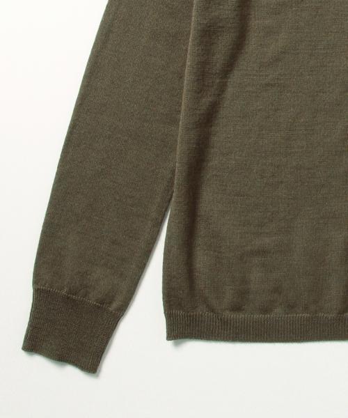 BEAMS BOY(ビームスボーイ)の「BEAMS BOY / 14G ムジ タートル ロングスリーブ(ニット/セーター・レディース・ナチュラル/ブラック/オリーブ/ブルー・ONE SIZE)」の7枚目の写真