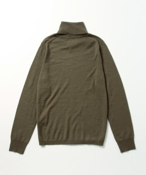 BEAMS BOY(ビームスボーイ)の「BEAMS BOY / 14G ムジ タートル ロングスリーブ(ニット/セーター・レディース・ナチュラル/ブラック/オリーブ/ブルー・ONE SIZE)」の9枚目の写真