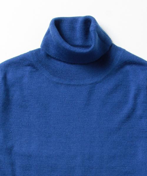 BEAMS BOY(ビームスボーイ)の「BEAMS BOY / 14G ムジ タートル ロングスリーブ(ニット/セーター・レディース・ナチュラル/ブラック/オリーブ/ブルー・ONE SIZE)」の10枚目の写真