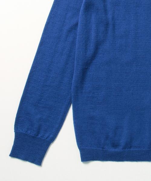BEAMS BOY(ビームスボーイ)の「BEAMS BOY / 14G ムジ タートル ロングスリーブ(ニット/セーター・レディース・ナチュラル/ブラック/オリーブ/ブルー・ONE SIZE)」の11枚目の写真