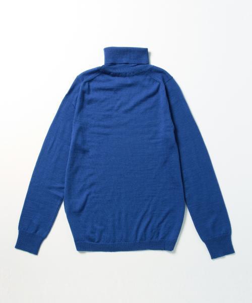 BEAMS BOY(ビームスボーイ)の「BEAMS BOY / 14G ムジ タートル ロングスリーブ(ニット/セーター・レディース・ナチュラル/ブラック/オリーブ/ブルー・ONE SIZE)」の6枚目の写真