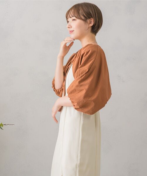 RETRO GIRL(レトロガール)の「【セットアイテム】ベルトボレロsetワンピ(ワンピース・レディース・ブラック/ブラウン/ベージュ・FREE)」の14枚目の写真