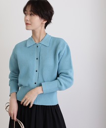 N.（N. Natural Beauty Basic） | ◆フロントボタン衿付ニット(ニット/セーター)