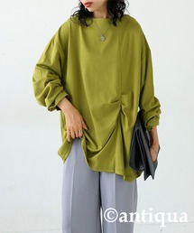 antiqua | タックデザイントップス(Tシャツ/カットソー)