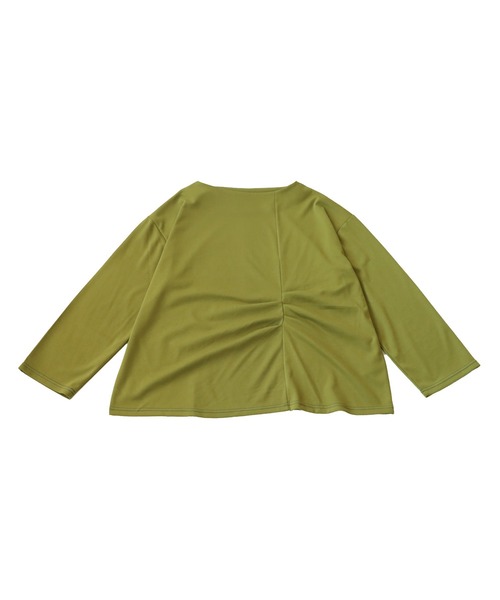 antiqua(アンティカ)の「タックデザイントップス(Tシャツ/カットソー・レディース・マスタード/ブラック・FREE)」の22枚目の写真