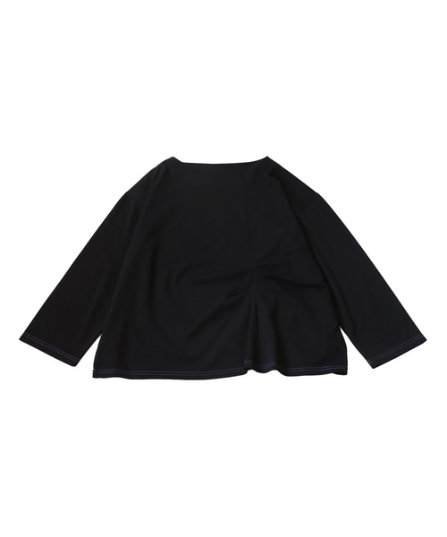 antiqua(アンティカ)の「タックデザイントップス(Tシャツ/カットソー・レディース・マスタード/ブラック・FREE)」の21枚目の写真