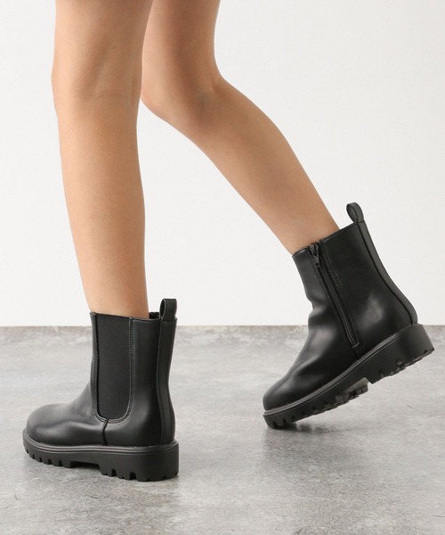 GLOBAL WORK（グローバルワーク）の「撥水サイドゴアブーツ/975786（ブーツ・キッズ・ブラック・24cm/20cm/22cm/19cm/21cm/23cm）」の4枚目の写真