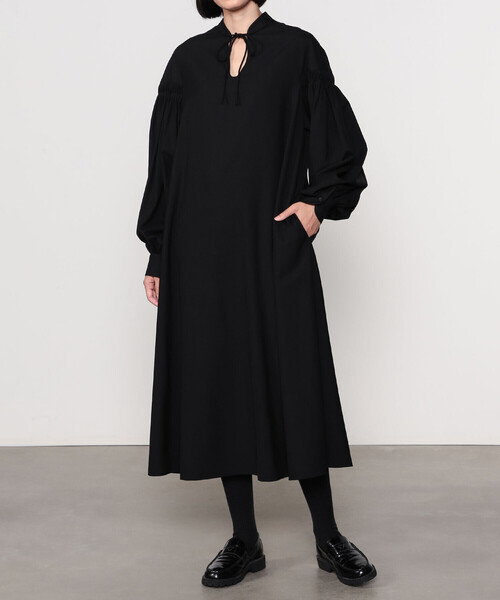 Scye（サイ）の「Scye | ウール ロングドレス WOMEN（ワンピース・レディース・ブラック・38）」の11枚目の写真