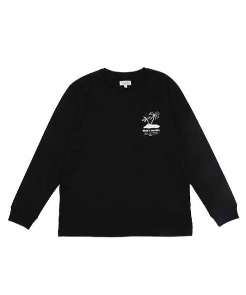 BANKS（バンクス）の「DESIGN TEE/BANKS(バンクス)長袖バックプリントロングTシャツ（Tシャツ/カットソー・メンズ・ブラック/ベージュ・MEDIUM/LARGE/X-LARGE/SMALL）」の3枚目の写真