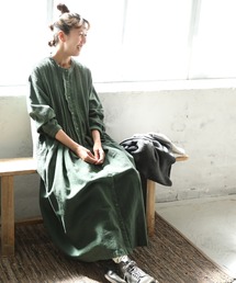 はちみつ堂 ソウルベリー リネン×綿 ピンタック ロングワンピース L 緑 楽天市場】はちみつ堂 ピンタックなワンピース M/L/LL/3L/4L/5L