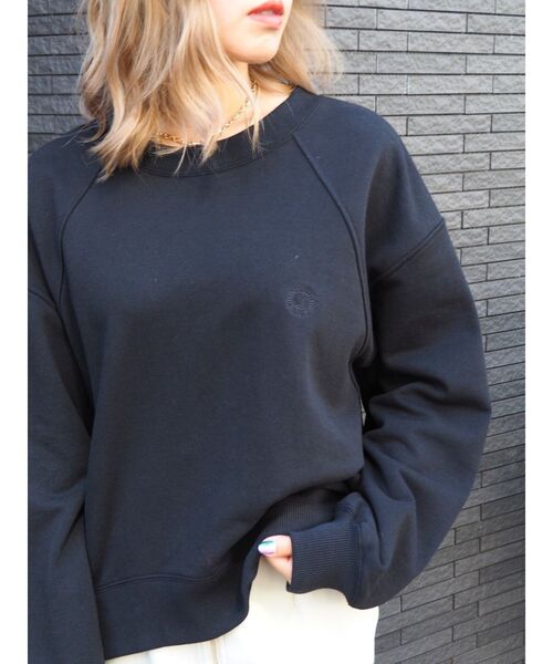 EVRIS（エヴリス）の「SUNNYラグランスウェットトップス【セットアップ着用可能】（スウェット・レディース・ブラック/グレー/ネイビー・FREE）」の6枚目の写真