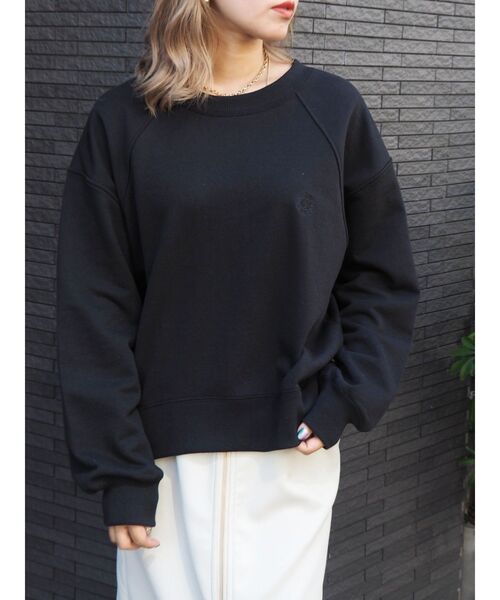 EVRIS（エヴリス）の「SUNNYラグランスウェットトップス【セットアップ着用可能】（スウェット・レディース・ブラック/グレー/ネイビー・FREE）」の8枚目の写真