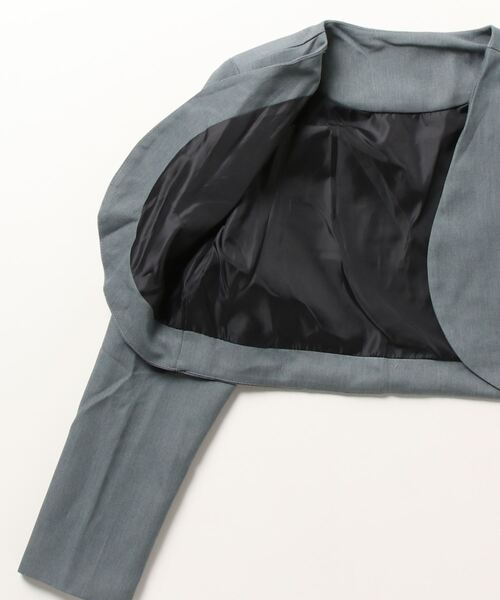 LYEON（リヨン）の「ショートジャケット×プリーツワンピースセット（ワンピース・レディース・ブラック/グレー・FREE）」の19枚目の写真