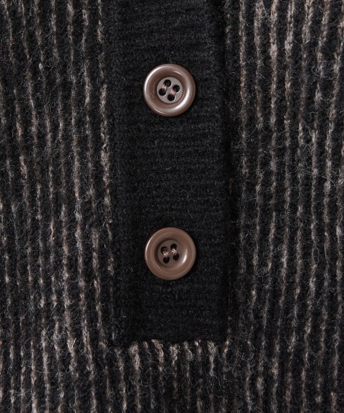 CHIC STYLE（シックスタイル）の「＜大きいサイズ＞ストライプポロニットプルオーバー シックスタイル（ニット/セーター・レディース・ホワイト系/ブラウン系・L/LL/3L/4L/5L）」の22枚目の写真