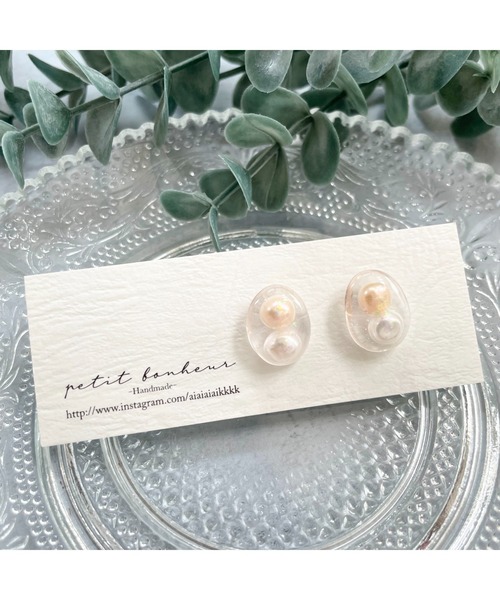 tone(トーン)の「【PetitBonheur accessories】淡水パールの耳飾り(MA)(ピアス(両耳用)・レディース・シルバー・FREE)」の2枚目の写真