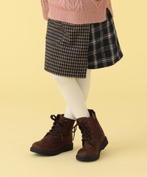 BEAMS mini / パッチワーク チェック スカートパンツ 23FW(90~150cm)