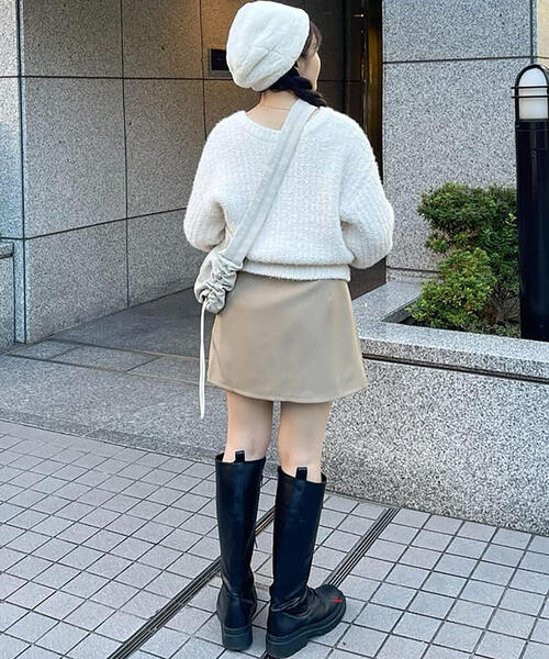 FREE'S MART（フリーズマート）の「◇フロントスリットＡラインミニスカートパンツ（その他パンツ・レディース・ベージュ/ブラック・SMALL/MEDIUM）」の18枚目の写真