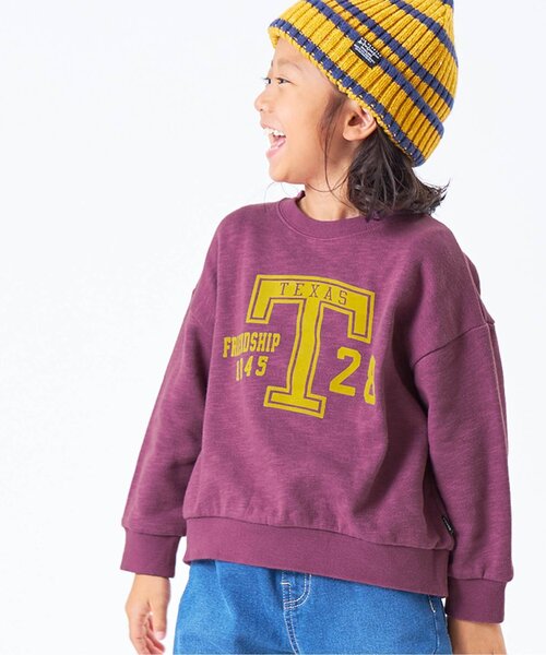 F.O.KIDS（エフオーキッズ）の「カラバリグラフィックトレーナー（スウェット・キッズ・パープル/オレンジ/レインボー/イエロー/グレー/ブラウン/グリーン/ブラック/ブルー/キナリ・140/95/100/110/130/80/120/150/90）」の7枚目の写真