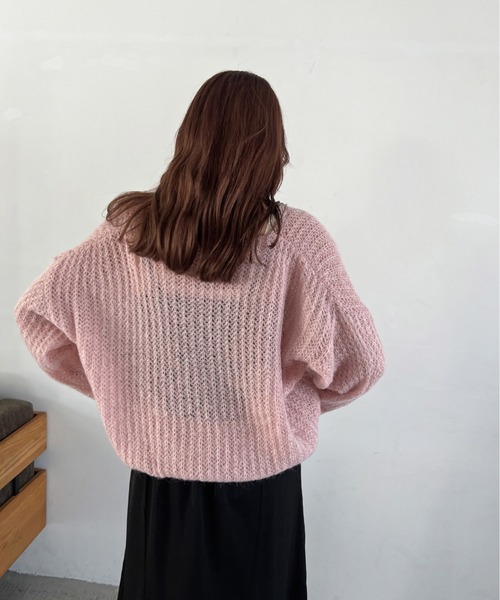 Olu.(オルドット)の「カラーハンドライクニット(ニット/セーター・レディース・ベージュ/ピンク/カーキ/ダークグレー・FREE)」の19枚目の写真