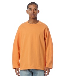 Inlay Drawstring L-S Tee / インレー袖&裾ゴム紐入り長袖Tシャツ
