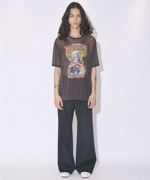 tシャツ ビューティフルピープル beautiful people MEGADETH SHEER JERSEY T-SHIRT レディース beautiful people tシャツ ビューティフルピープル MEGADETH
