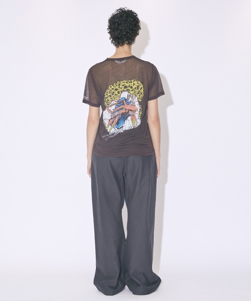 beautiful people - beautiful people ビューティフルピープル 1425310469 MEGADETH sheer jersey T-shirt メガデス バンド シアー ジャージー Tシャツ 半袖 ブラック系 150【中古】 beautiful people - beautiful people ビューティフルピープル