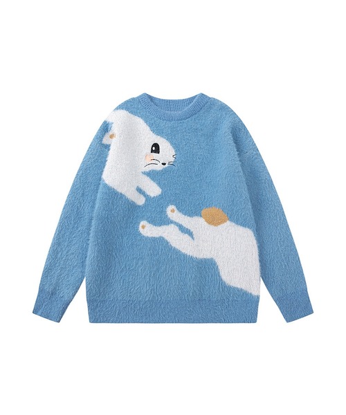 新品未使用24FWarchivio セーター 38号 白 ウサギ刺繍 新品未使用24FWarchivio セーター 38号 白 ウサギ刺繍 バイ