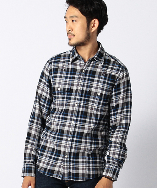BEAMS(ビームス)の「BEAMS / ダブルガーゼ ウエスタンシャツ(シャツ/ブラウス・メンズ・ブルー/レッド・SMALL/MEDIUM/LARGE/X-LARGE)」の1枚目の写真