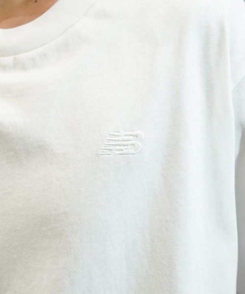 NEW BALANCE(ニューバランス)の「new balance/ニューバランス 半袖Tシャツ/半袖Tee 無地 オーバーサイズ ユニセックス MT41533(Tシャツ/カットソー・メンズ・ネイビー/ホワイト/グレー/ブラック・L/M/XL)」の10枚目の写真