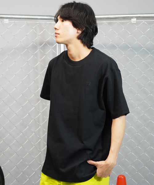 NEW BALANCE(ニューバランス)の「new balance/ニューバランス 半袖Tシャツ/半袖Tee 無地 オーバーサイズ ユニセックス MT41533(Tシャツ/カットソー・メンズ・ネイビー/ホワイト/グレー/ブラック・L/M/XL)」の11枚目の写真
