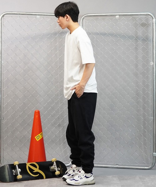 NEW BALANCE(ニューバランス)の「new balance/ニューバランス 半袖Tシャツ/半袖Tee 無地 オーバーサイズ ユニセックス MT41533(Tシャツ/カットソー・メンズ・ネイビー/ホワイト/グレー/ブラック・L/M/XL)」の6枚目の写真