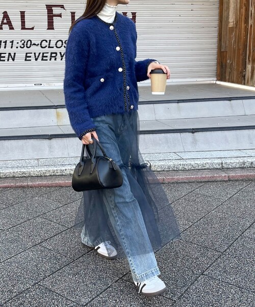 fredy emue(フレディエミュ)の「レイヤードチュールスカート(スカート・レディース・ブラック/チャコールグレー・38)」の11枚目の写真