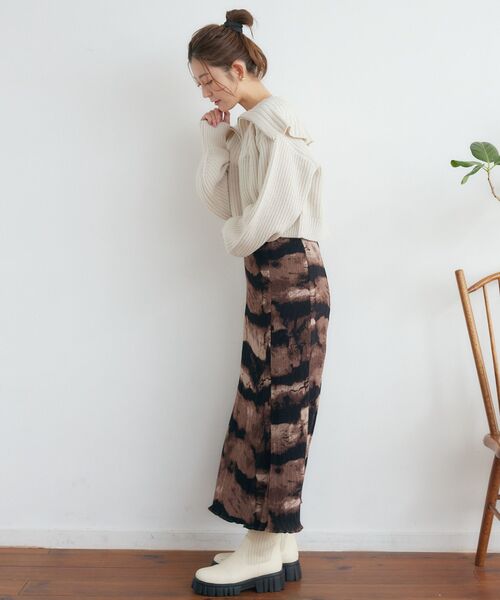 RETRO GIRL(レトロガール)の「ハーフジップNT(ニット/セーター・レディース・ナチュラル/ブルー系その他3/ベージュ/ブラック・FREE)」の8枚目の写真
