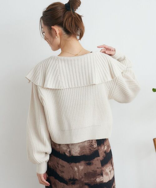 RETRO GIRL(レトロガール)の「ハーフジップNT(ニット/セーター・レディース・ナチュラル/ブルー系その他3/ベージュ/ブラック・FREE)」の13枚目の写真