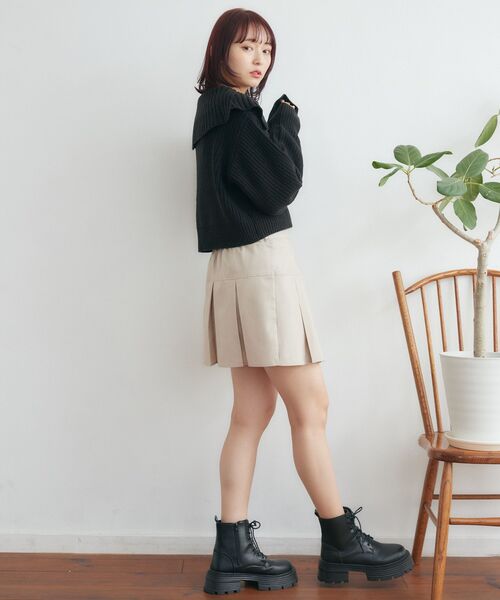 RETRO GIRL(レトロガール)の「ハーフジップNT(ニット/セーター・レディース・ナチュラル/ブルー系その他3/ベージュ/ブラック・FREE)」の19枚目の写真