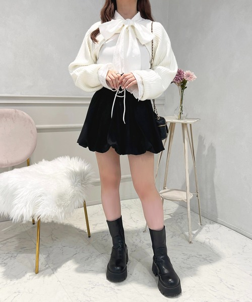 apres jour(アプレジュール)の「ニットボレロ【ZOZOTOWN限定アイテム】(カーディガン/ボレロ・レディース・ブラック/ピンクベージュ/オフホワイト・フリー/X-LARGE)」の9枚目の写真